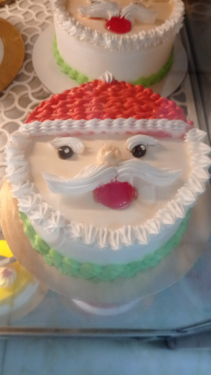 santa face cake 